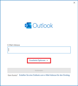 Screenshot Outlook