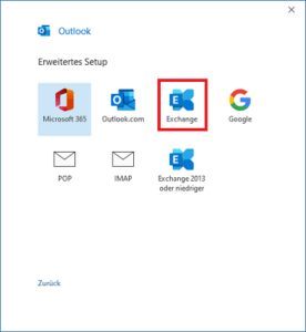 Screenshot Outlook