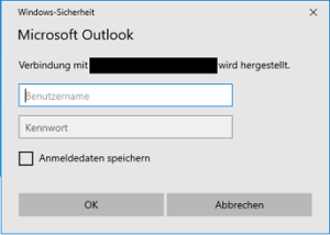 Screenshot Outlook