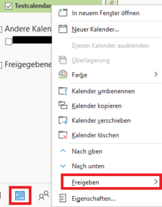 Screenshot Outlook