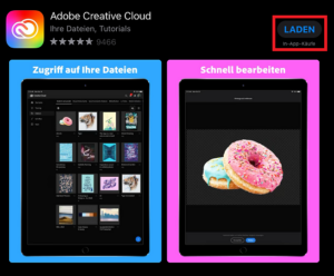 Screenshot Adobe Creative Cloud