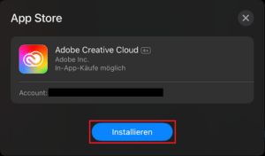 Screenshot Adobe Creative Cloud