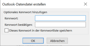 Screenshot Outlook