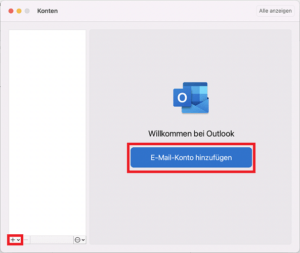 Screenshot Outlook