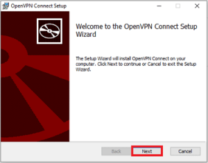 Screenshot OpenVPN Connect