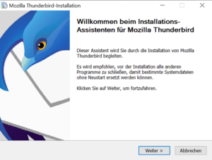 Screenshot Mozilla Thunderbird