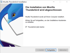 Screenshot Mozilla Thunderbird