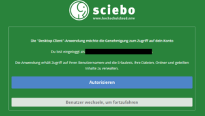 Screenshot Sciebo https://hochschulcloud.nrw/