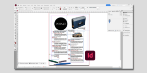 Oberfläche Adobe InDesign